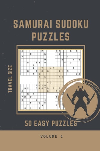 Samurai Sudoku Puzzle 50 Easy Samurai Sudoku Puzzle Travel Size 6 X 9 Book