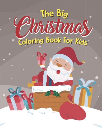 The Big Christmas Coloring Book For Kids Easy, Reindeer