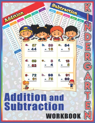 Addition and Subtraction Workbook Kindergarten Big Book of Math Practice Addition and Subtraction Workbook Kindergarten Ages 3-10 (Coloring and Workbook For Kids)