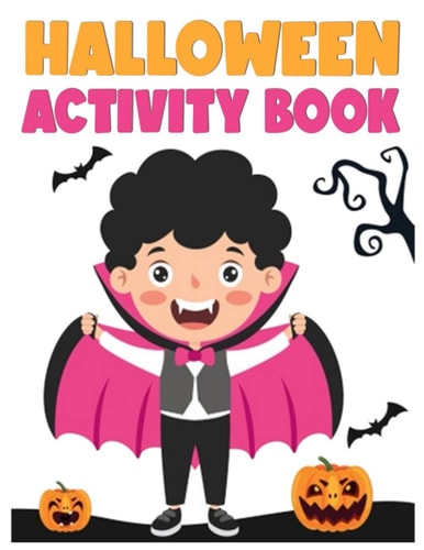 Halloween Activity Book Halloween Word Search, Step-by-Step Drawing Guide to Draw Monsters, Cute Monsters Coloring Pages, Halloween Mazes and More for Kids and Toddlers