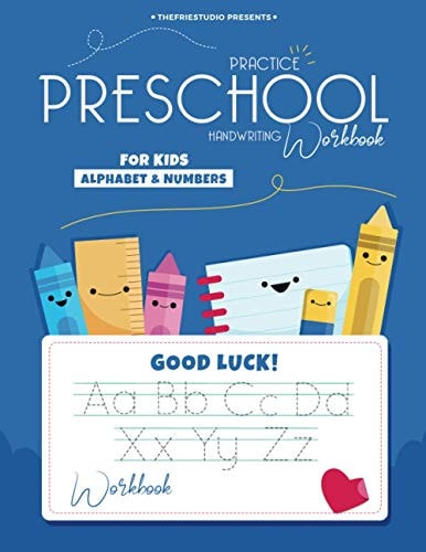 Preschool Workbook Alphabet & Numbers (for KIDS): Workbook 8,5 X 11inch (72pages) Brilliant Cover