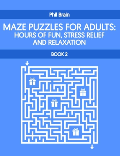 Mazes Puzzle for Adults Hours of Fun, Stress Relief and Relaxation (book 2)
