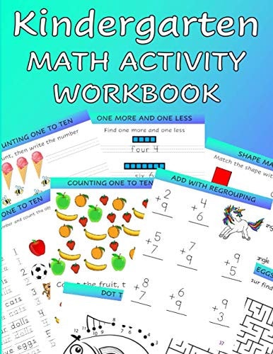 Kindergarten Math Activity Workbook Kindergartener and 1st Grade Workbook Age 5-7 Homeschool Kindergarteners Write, Count, Add, Subtract and Tell Shapes