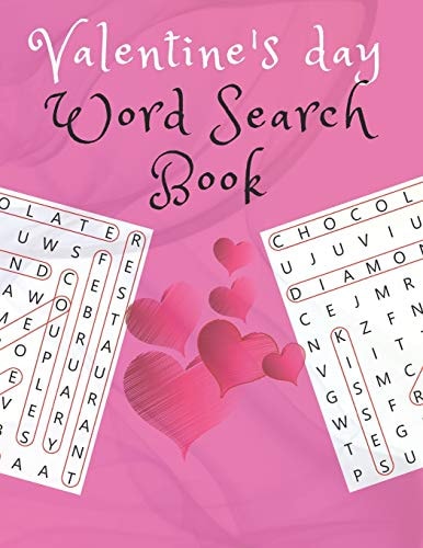 Valentine's Day Word Search Gift for Everyone / Girlfriend, Boyfrien, Kids, Women / Large Print / Easy to Read / "8,5x11" in / 50 Oages