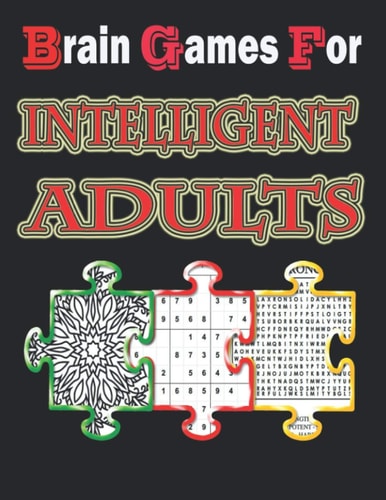 Brain Games for Intelligent Adults Puzzle Books for Adults, Word Search, Sudoku, and Killer Sudoku 8,5"x11"