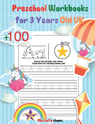 Preschool Workbooks for 3 Years Old UK Handwriting Practice Books Ks1 Year 2, Handwriting Practice Books Year 1 Joining Letters, Tracing Letters Reception Workbook, 123 Books for 2 Year Olds, Wipe Clean Handwriting Books for Children.