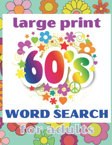Large Print 60s Word Search For Adults