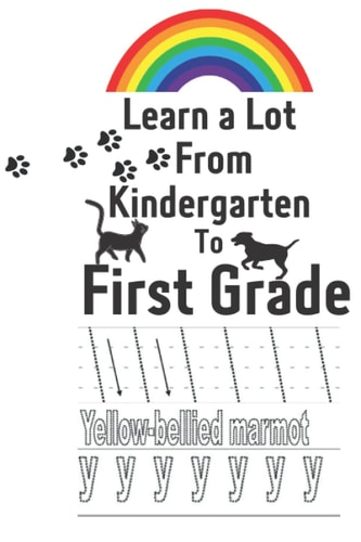 Learn a Lot From Kindergarten to First Grade Tracing Shapes Alphabet Animals