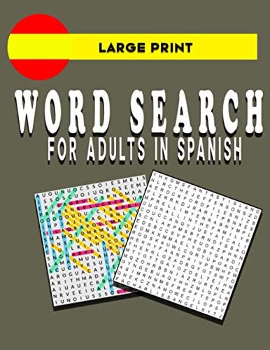Large Print Word Search for Adults in Spanish Book