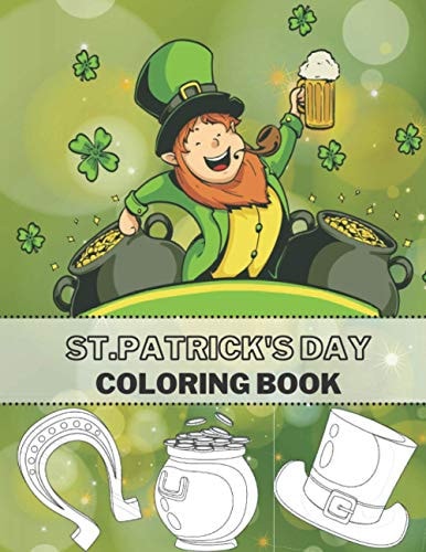 St.Patrick's Day Coloring Book Full Pages Of Lucky Green Tradition