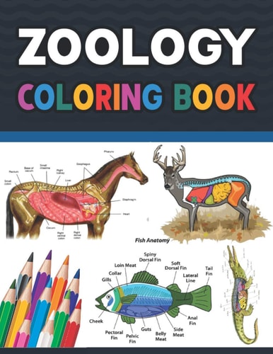 Zoology Coloring Book Incredibly Detailed Self-Test Zoology Coloring Book for Veterinary Anatomy Students Zoology Self Test Guide for Anatomy Students. Zoology Coloring Workbook for Kids & Adults.