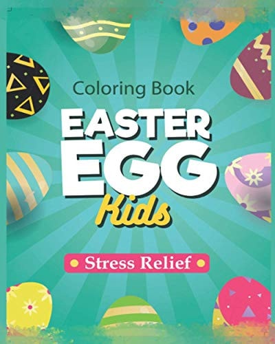 Easter Eggs Coloring Book For Kids and Adult Big Happy Easter Egg Coloring Pages-Gift For Your Children