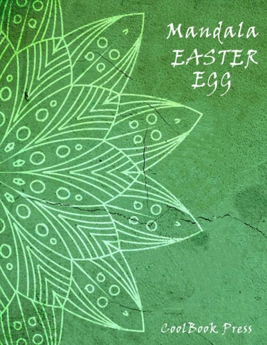 Mandala Easter Egg 50 Cute Mandala Designs - Adult Coloring Book - Stress Relief - Large Print 8.5 X 11 Inches