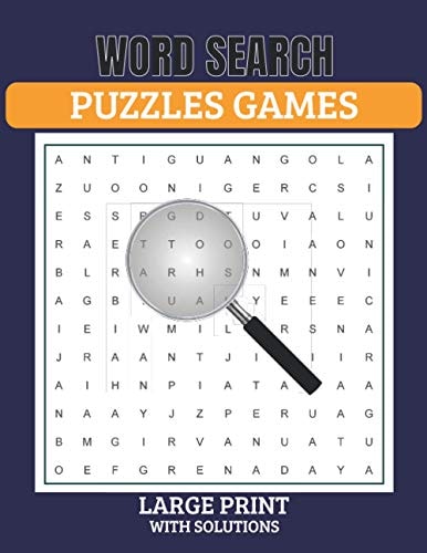 Word Search Puzzles Game Large Print with Solutions Word Search Book for Adults, Teens 100 Puzzles with Solutions Cleverly Hidden Word Searches Fun While Keeping Your Brain Happy & Healthy 8.5x11 Inch