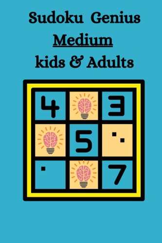 Sudoku Genius Medium Kids & Adults Sudoko Puzzles Medium For Genius People Only