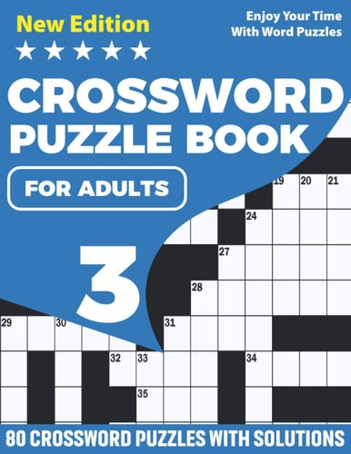 Crossword Puzzle Book For Adults Brain Game Crossword Book For Puzzle Lovers Senior Mums And Dads With Supplying 80 Puzzles And Solutions