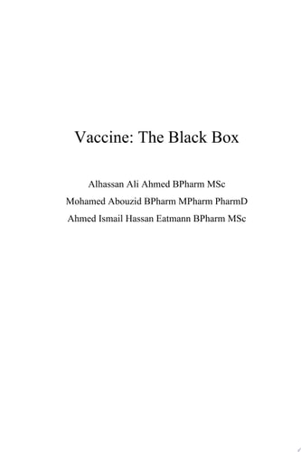 Vaccine: The Black Box