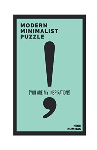 Modern Minimalist Puzzle You Are My Inspiration!