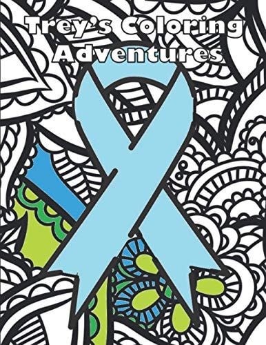 Trey's Coloring Adventures 25 Original Trisomy Themed Coloring Designs for Adults