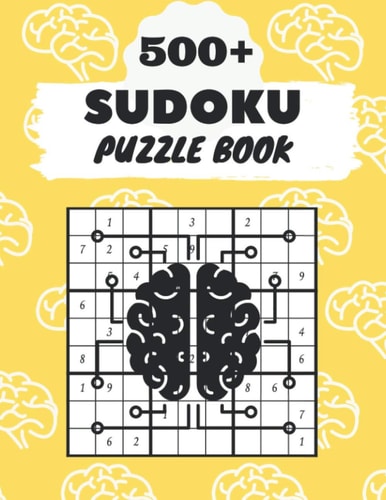 500+ Sudoku Puzzle Book Sudoku Brain Game, Sudoku Puzzles, With Over +500 Puzzles