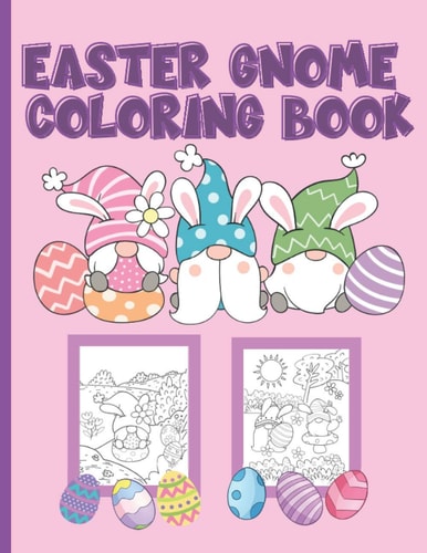Easter Gnome Coloring Book 25 Cute Coloring Pages For Boys and Girls