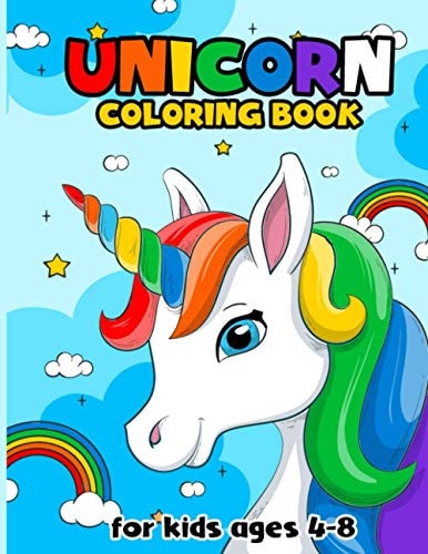 Unicorn Coloring Book For Kids Ages 4-8