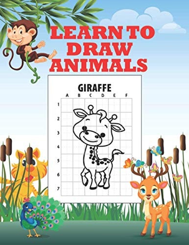 Learn To Draw Animals Draw Step by Step, With Precision & Scale, 8.5" X 11" Animals Drawing Book, Ages 4-8