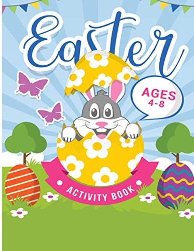 Easter Activity Book For Kids Age 4-8 Year Old