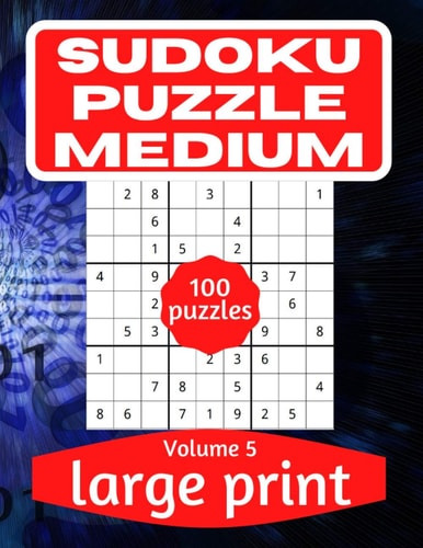 Sudoku Puzzle Medium Sudoku Puzzle Book for Everyone With Solution Vol 5