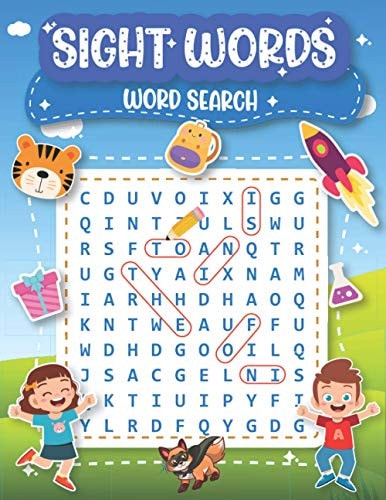 Sight Words Word Search For Kids High Frequency - 100 Word Search Puzzles for Kids - Large Size "8.5x11"