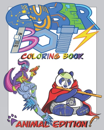 Cyber Bots Coloring Book Animal Edition