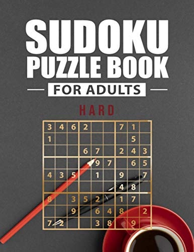Sudoku Puzzle Book Hard for Adults Large Print Sudoku for Seniors with Solutions