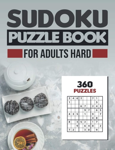 Sudoku Puzzle Book for Adults Hard Sudoku Puzzle Books Large Print Hard with Solutions