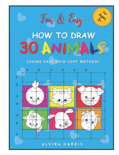 Fun & Easy How to Draw 30 Animals (Using Easy Grid Copy Method)