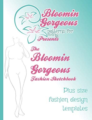 Bloomin Gorgeous Fashion Templates Plus Size Fashion Design Croquis