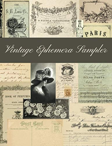 Vintage Ephemera Sampler A Sepia, Neutral and Soft Color Collection