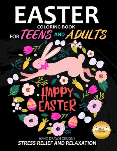 Easter Coloring Book for Teens and Adults