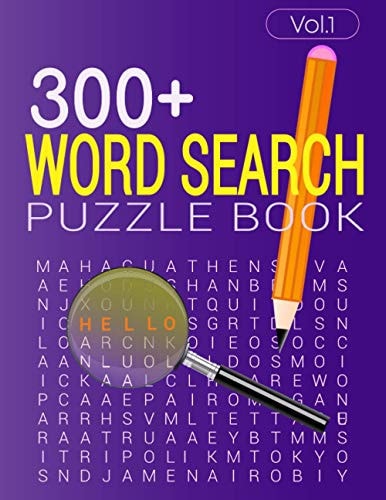300+ WORD SEARCH PUZZLE BOOK (Vol.1) Word Search Book with Solution