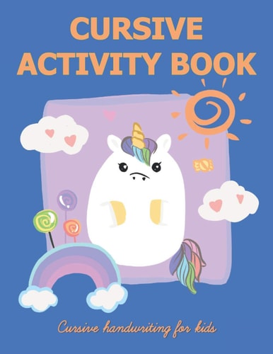 Cursive Activity Book - Cursive Handwriting Book for Kids Letter Tracing