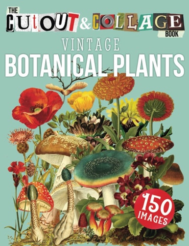 The Cut Out And Collage Book Vintage Botanical Plants 150 High Quality Vintage Plants Illustrations For Collage and Mixed Media Artists