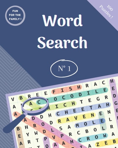 Word Search 100 Page, 8×10