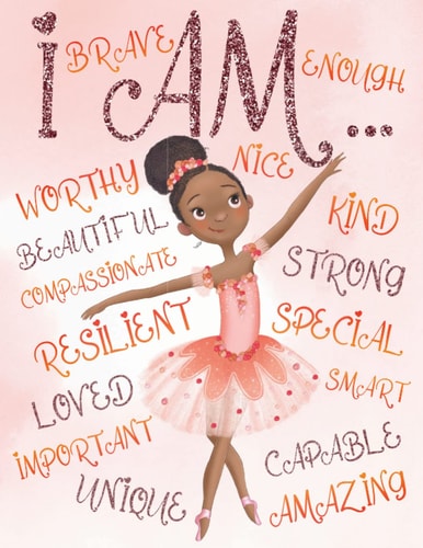 I Am Empowering Coloring Book for Black and Brown Girls with Natural Curly Hair | Positive Affirmations for African American Girls