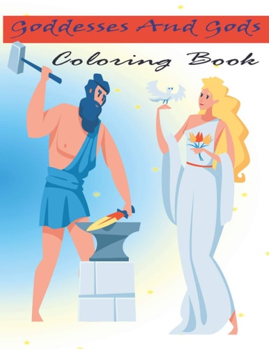 Goddesses And Gods Coloring Book Beautiful Greek Goddesses And Gods From Greek Mythology