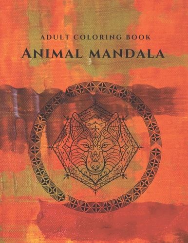 Animals Mandala Adult Coloring Book