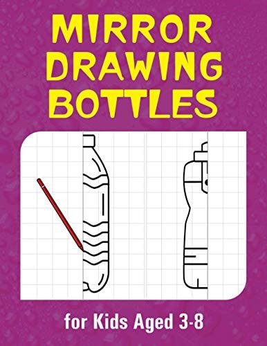 Mirror Drawing (Bottle) Symmetry Drawing 50 Type of Collection for Kids