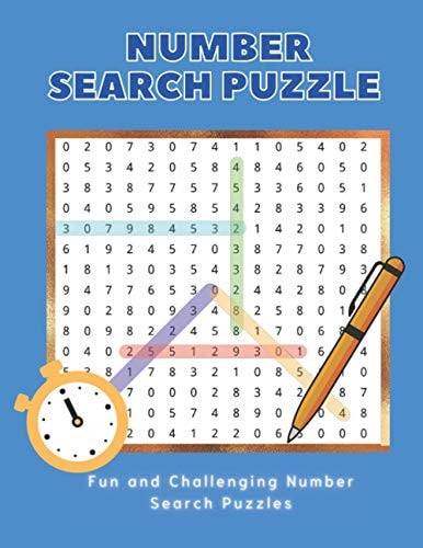 Number Search Puzzle Book Hours of Brain-boosting Entertainment for Adults and Kids