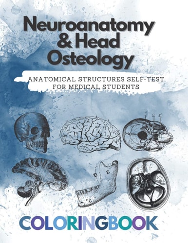 Neuroanatomy & Head Osteology Anatomical Structures Self-test for Medical Students Human Brain Workbook