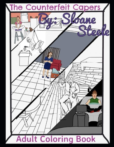 Counterfeit Capers Adult Coloring Book