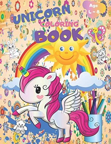 Unicorn Coloring Book 8.5 X 11 Inch Coloring Book for Kids Age 4-8 Years - It's Easy to Color