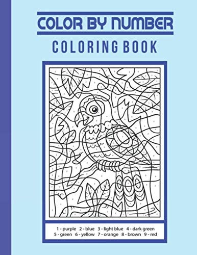 Color By Number Coloring Book Activity Coloring Book for Adults Relaxation and Stress Relief